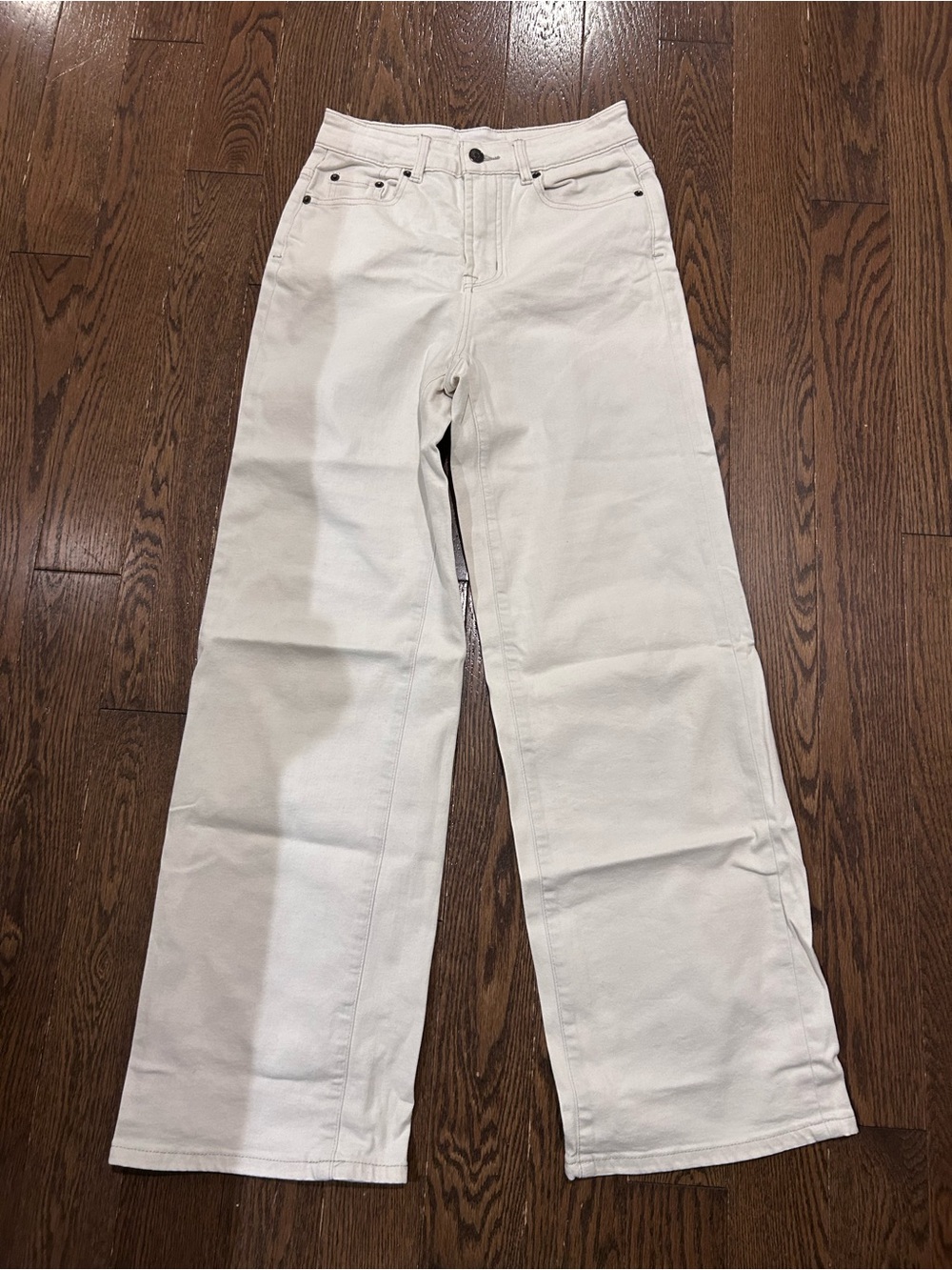 The Row LIKE Women's High-Rise Wide-Leg Jeans - Cream